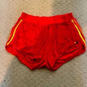 Aviator Nation 5 stripe jogger shorts